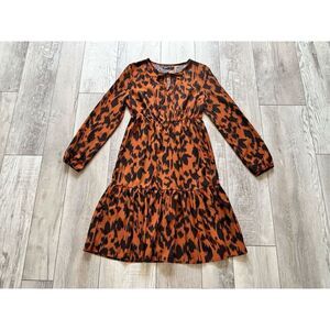 SHEIN animal print knee length/below the knee dress size M